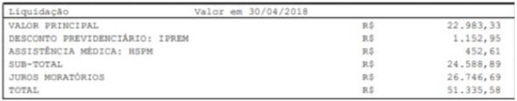 extrato acao precatoria